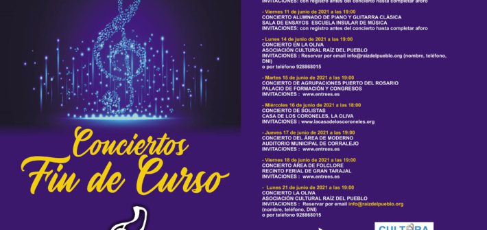Conciertos Fin de Curso 2021 - Escuela Insular de Música de Fuerteventura